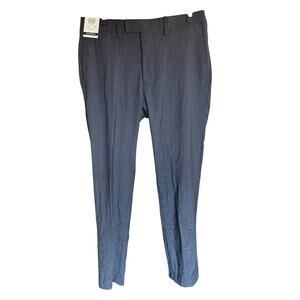 Louis Raphael Pants Mens 32 W x 32 L Slim Fit Comfort Flex Waist Stretch Blue